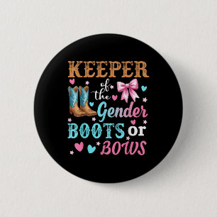 Macaron Rond 5 Cm Boots Or Bows Gardien du sexe de la révélation du