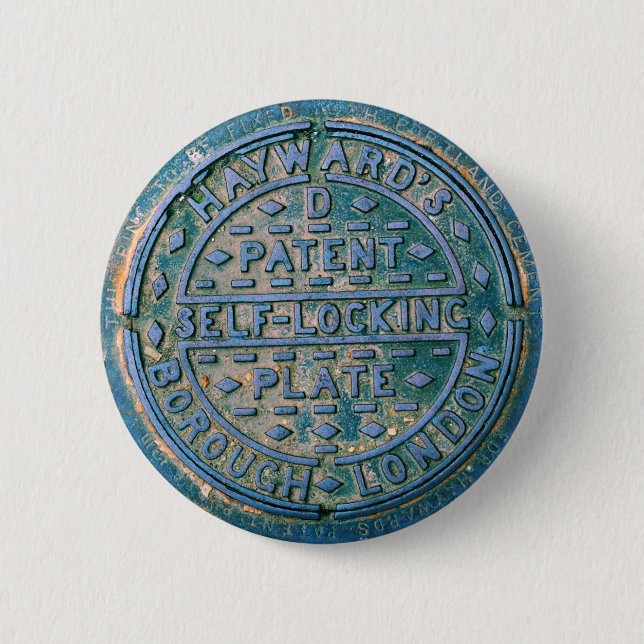 Macaron Rond 5 Cm Borough of London Utility Couverture Pin (Devant)