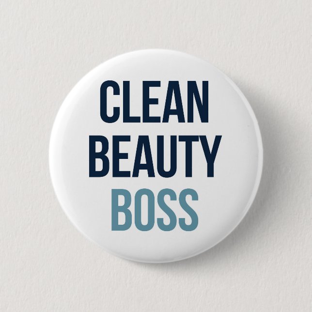 Macaron Rond 5 Cm Boss de beauté propre (Devant)