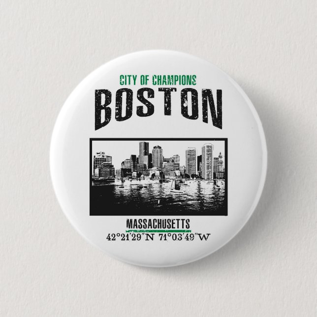 Macaron Rond 5 Cm Boston (Devant)