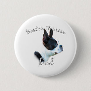 Macaron Rond 5 Cm Boston Terrier Papa 2