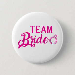 Macaron Rond 5 Cm Botton Team Bride