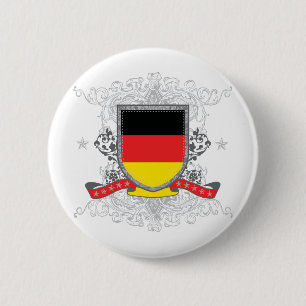 Macaron Rond 5 Cm Bouclier de l'Allemagne