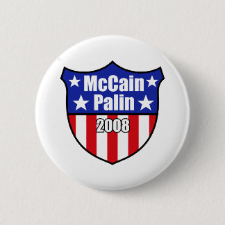 Macaron Rond 5 Cm Bouclier de McCain Palin
