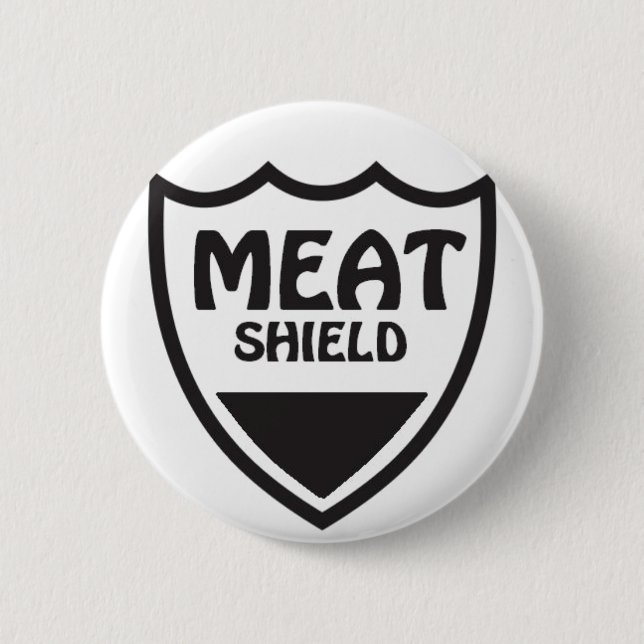 Macaron Rond 5 Cm Bouclier de viande (Devant)