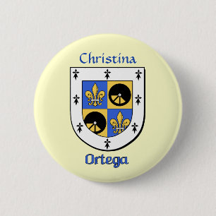 Macaron Rond 5 Cm Bouclier historique Ortega personnalisé