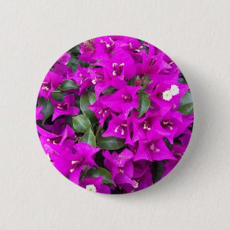 Macaron Rond 5 Cm Bougainvilliers violets vifs