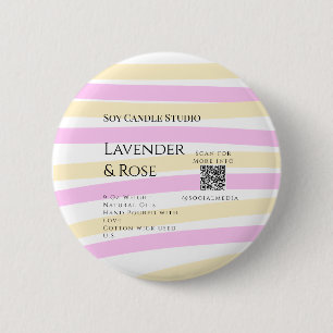 Macaron Rond 5 Cm Bougie de soja rose Lavender entreprise ajouter q