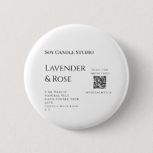 Macaron Rond 5 Cm Bougie de soja rose Lavender entreprise ajouter q