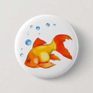 Macaron Rond 5 Cm Bouillonne le poisson rouge