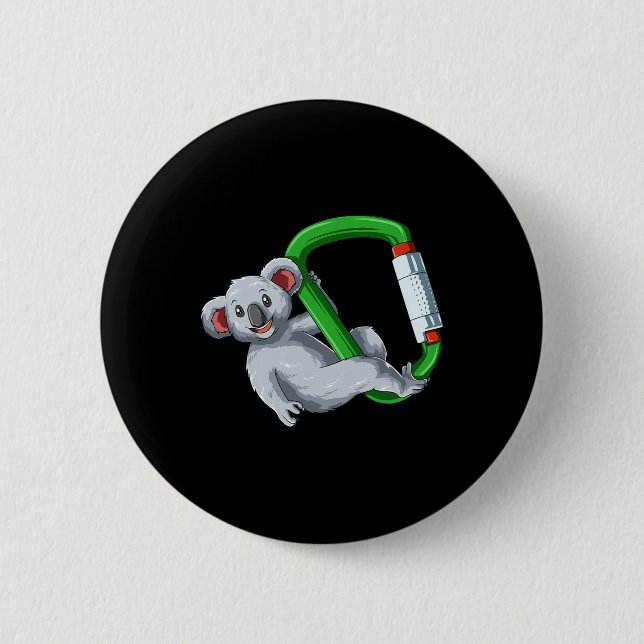 Macaron Rond 5 Cm Bouldering Rock Climbing Carabiner Koala  (Devant)