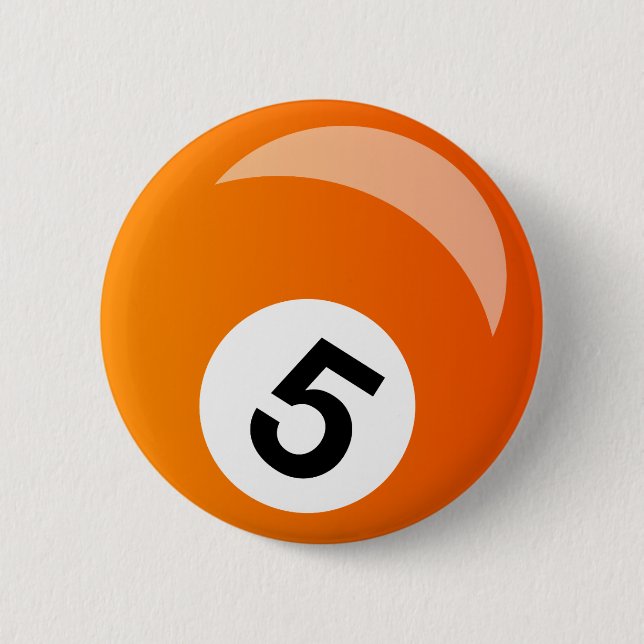 Macaron Rond 5 Cm boule de billard (Devant)