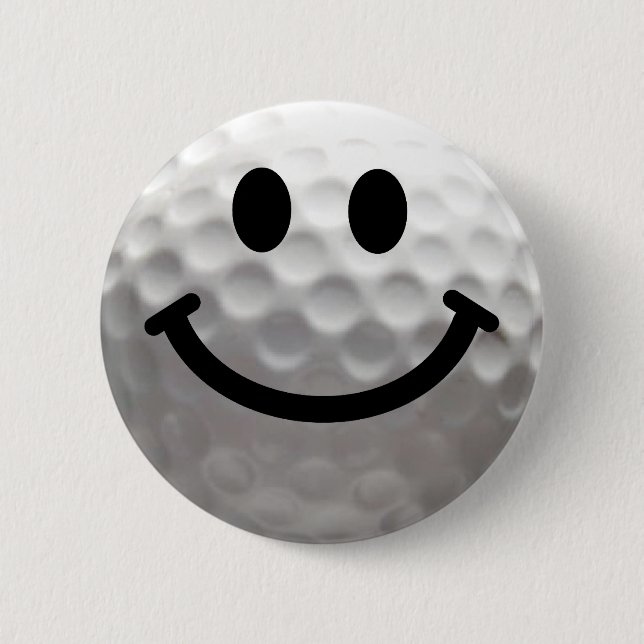 Macaron Rond 5 Cm Boule de golf (Devant)