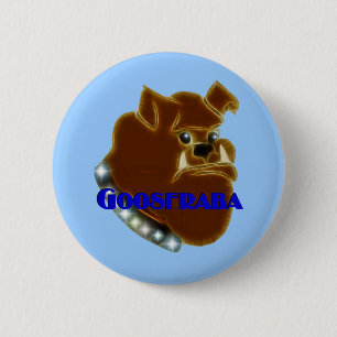 Macaron Rond 5 Cm Bouledogue de Goosfraba