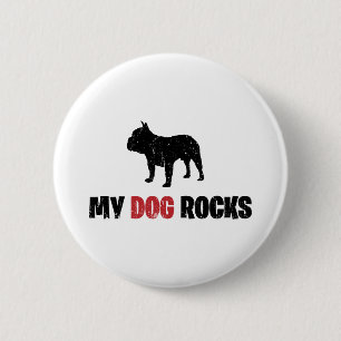 Macaron Rond 5 Cm Bouledogue français