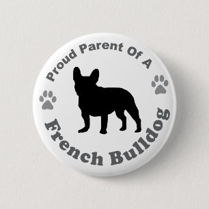 Macaron Rond 5 Cm Bouledogue français