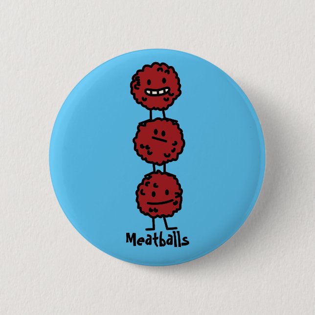 Macaron Rond 5 Cm Boulette de viande de boulettes de viande empilée (Devant)