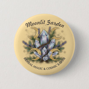 Macaron Rond 5 Cm Bouquet de cristal du jardin au clair de lune • Ma