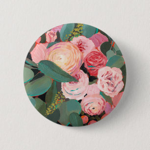 Macaron Rond 5 Cm Bouquet d'eucalyptus