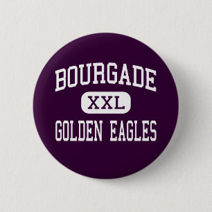 Macaron Rond 5 Cm Bourgade - Eagles d'or - catholique - Phoenix