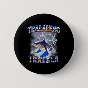 Macaron Rond 5 Cm Bouteille de mème de requin Tralalero Tralala