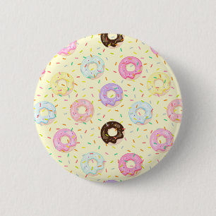 Macaron Rond 5 Cm Boutique pâtisserie fine Sprinkles Donuts motif