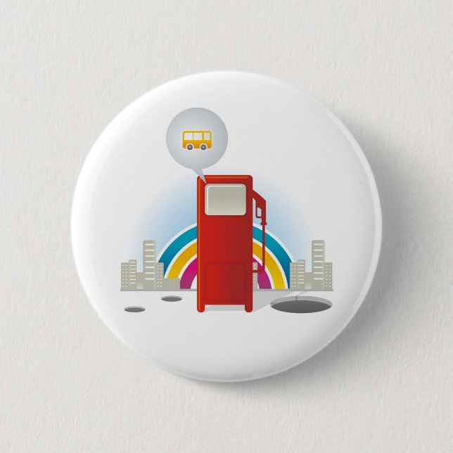 Macaron Rond 5 Cm Bouton (Devant)