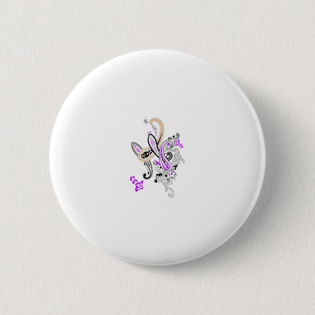 Macaron Rond 5 Cm Bouton (Devant)