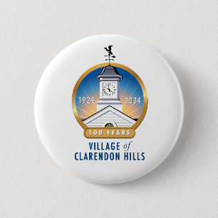 Macaron Rond 5 Cm Bouton 100 ans