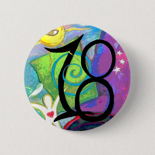 Macaron Rond 5 Cm Bouton 18