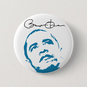 Macaron Rond 5 Cm Bouton 2008 de signature d'Obama 61013