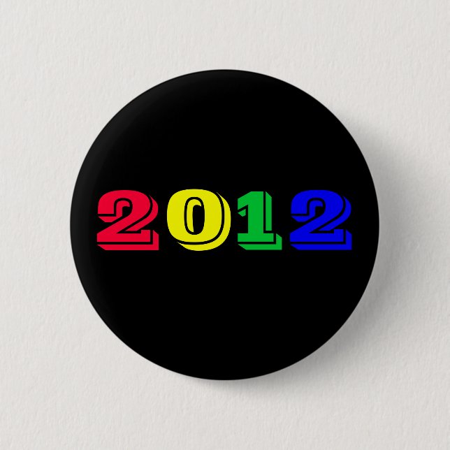 Macaron Rond 5 Cm Bouton 2012 (Devant)