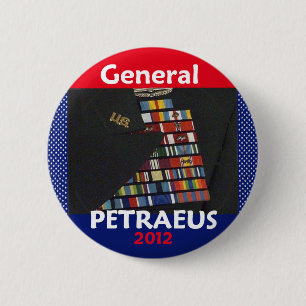 Macaron Rond 5 Cm Bouton 2012 de Petraeus Presdent Irak