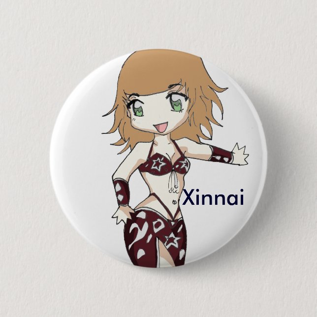 Macaron Rond 5 Cm Bouton 3 de BellyDancer (Devant)