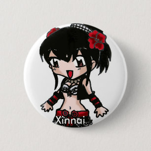 Macaron Rond 5 Cm Bouton 6 de BellyDancer - fusion tribale