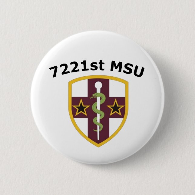 Macaron Rond 5 Cm Bouton 7221st MSU (Devant)