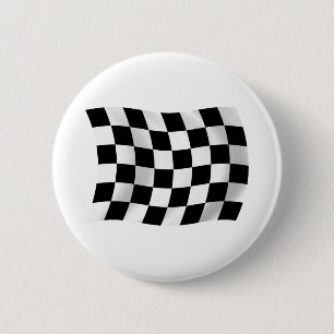 Macaron Rond 5 Cm Bouton à damier