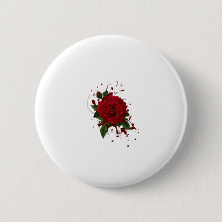 Macaron Rond 5 Cm Bouton à motif floral
