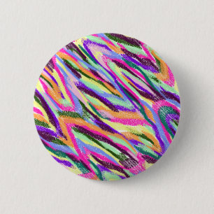 Macaron Rond 5 Cm Bouton Abstrait coloré clair