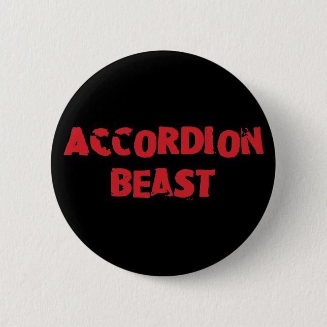 Macaron Rond 5 Cm Bouton Accordion Beast (Devant)