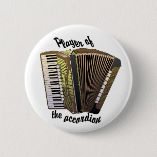 Macaron Rond 5 Cm Bouton Accordion Player