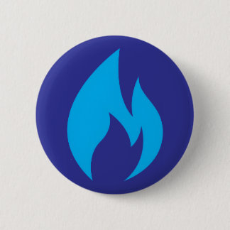 Macaron Rond 5 Cm Bouton Activer la flamme bleue
