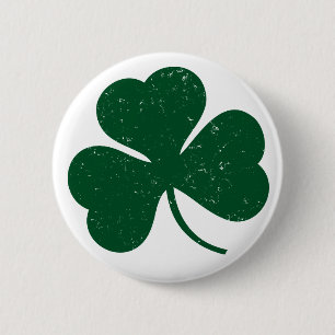 Macaron Rond 5 Cm Bouton affligé par shamrock