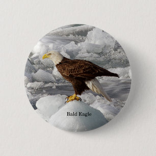 Macaron Rond 5 Cm Bouton Aigle