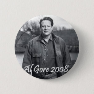 Macaron Rond 5 Cm Bouton Al Gore 2008