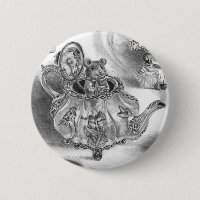 Bouton Alice de loir dans le bouton du pays des