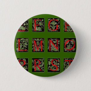 Macaron Rond 5 Cm Bouton Alphabet