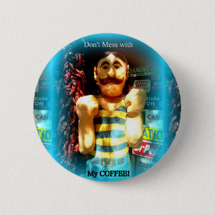 Macaron Rond 5 Cm bouton amateurs de café