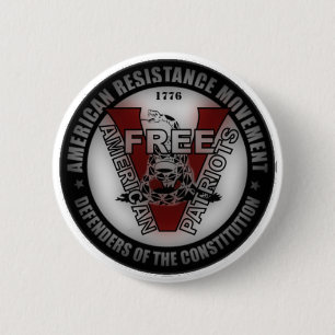 Macaron Rond 5 Cm Bouton américain libre de patriotes