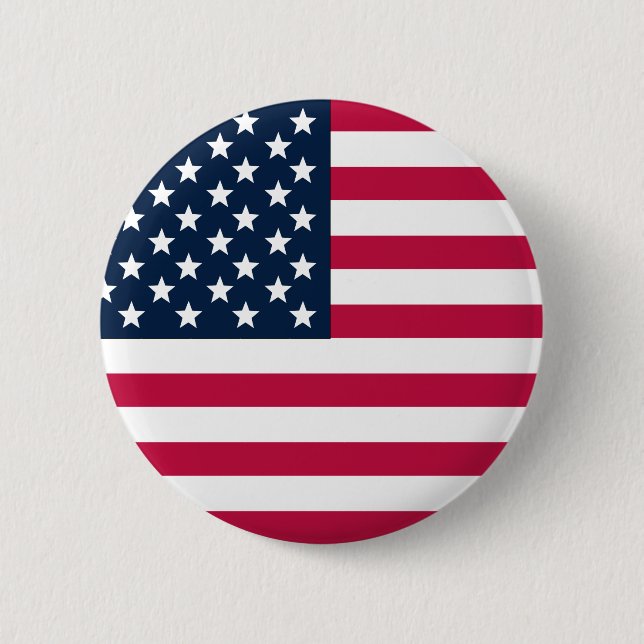 Macaron Rond 5 Cm Bouton American Flag Round (Devant)